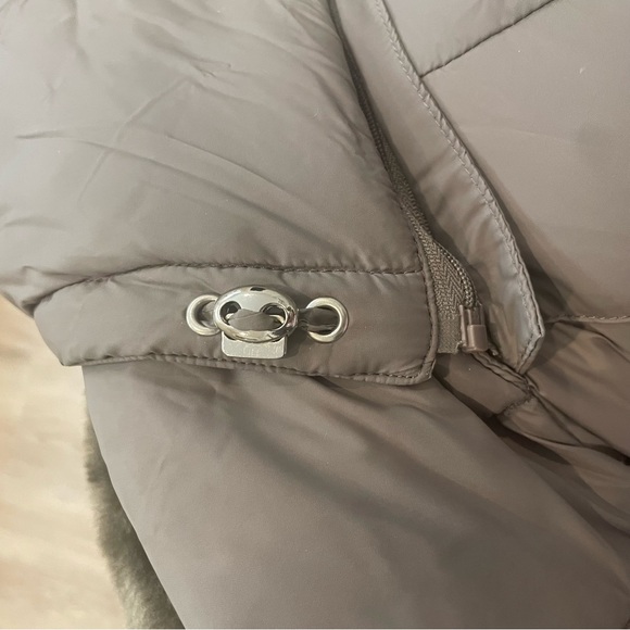 MICHAEL KORS Down Filled Quilted Puffer Parka Coat - Gray Size S - Picture 9 of 12